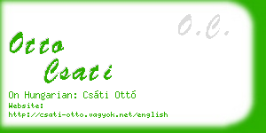 otto csati business card